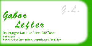 gabor lefler business card